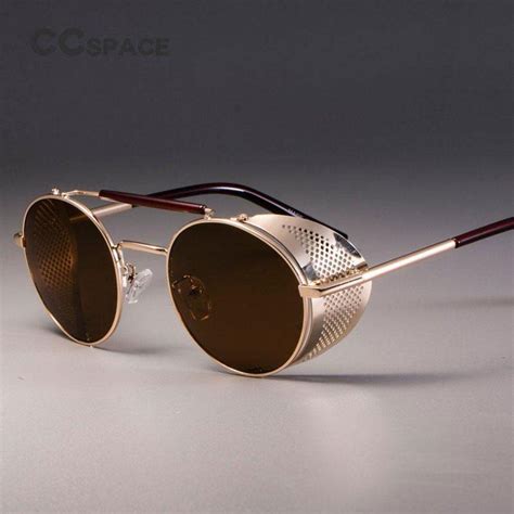 steampunk round sunglasses india|retro round steampunk polarized sunglasses.